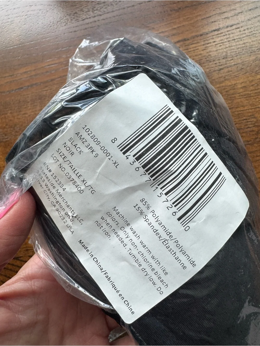 Men's Black Underwear Briefs 2 pack new in bag XL pair of thieves